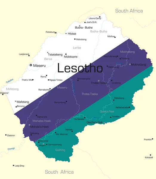 Lesotho — Stock vektor