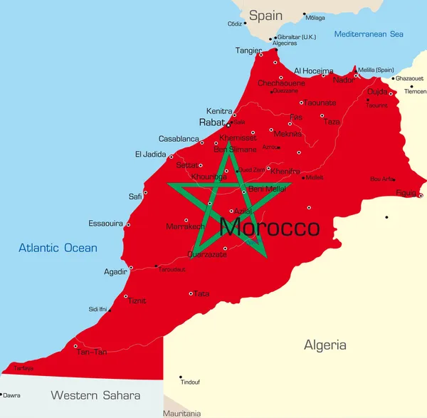 Marruecos — Vector de stock