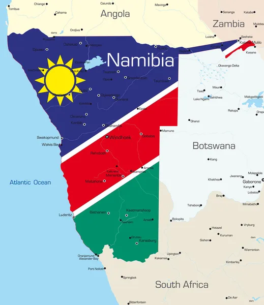 Namibië — Stockvector