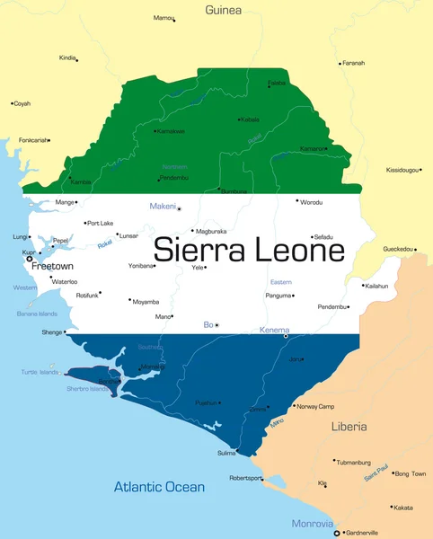 Sierra leone — Stock vektor