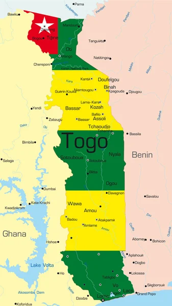 Togo — Stok Vektör