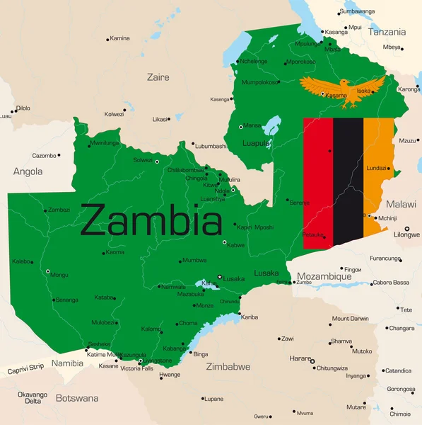 Zambie — Stockový vektor