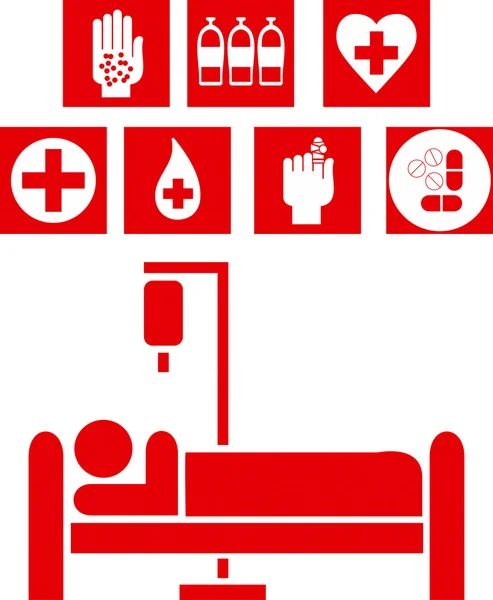 Medical signs illustration — Stok Vektör
