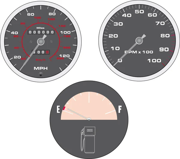 Compteur de vitesse — Image vectorielle