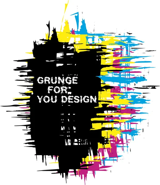 Grunge pozadí jako barvy cmyk — Stockový vektor