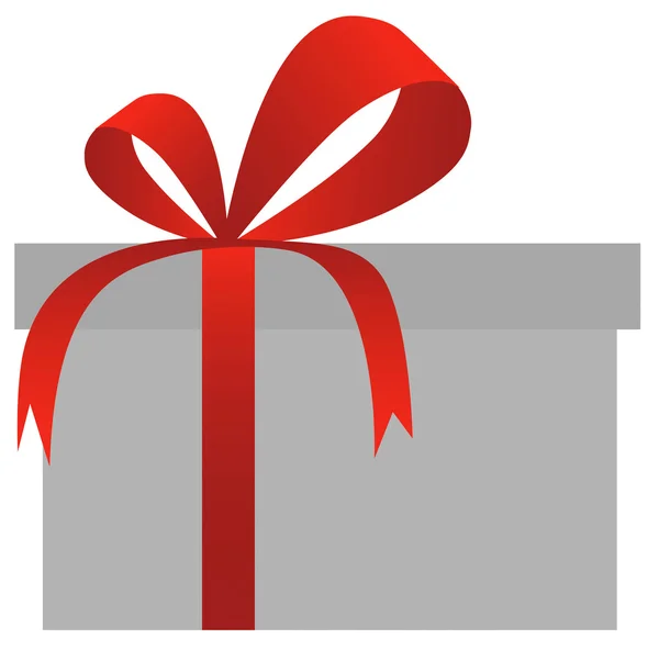 Vector caja de regalo roja — Vector de stock