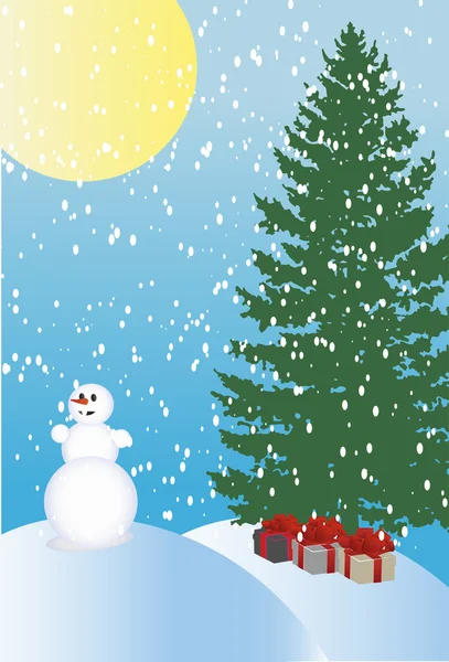 Winter holiday background — Stock Vector