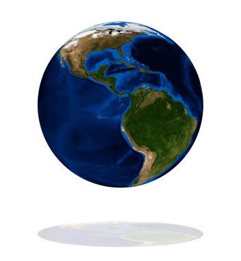 America on the Earth planet clipart