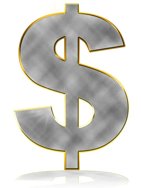 Símbolo do Dólar de Bling — Fotografia de Stock