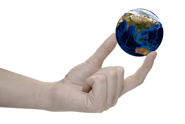 Earth in hand — Stockfoto