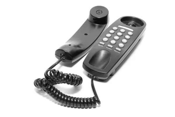 Black office phone — Stock Photo, Image