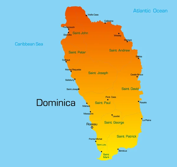 Dominica — Archivo Imágenes Vectoriales