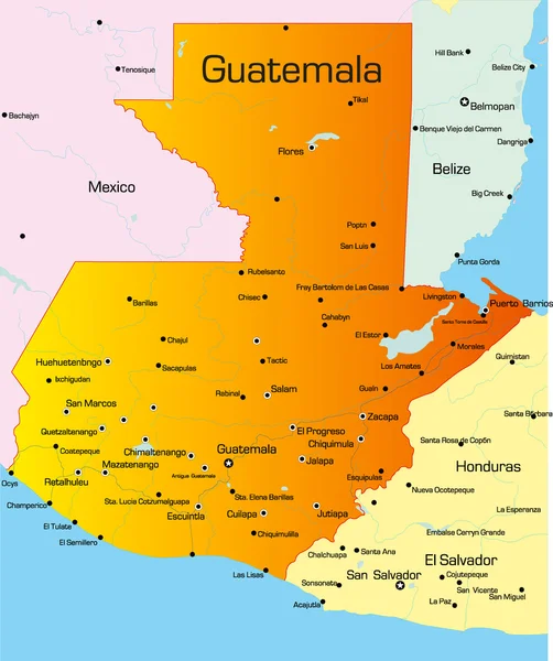 Guatemala — Stockvector