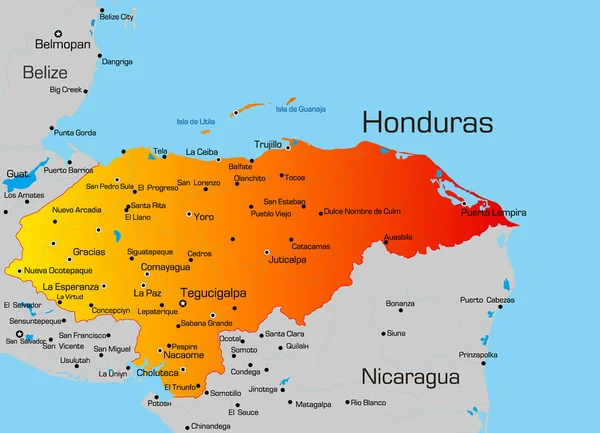Honduras — Stockvector
