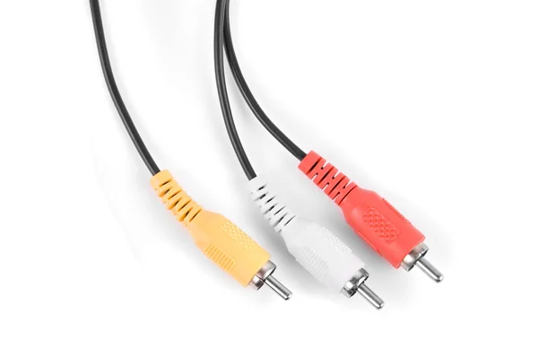 Barva audio kabel — Stock fotografie