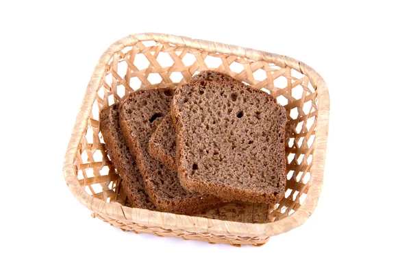 Bread at basket — Stock Photo, Image