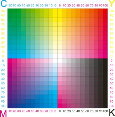 Cmyk color clipart