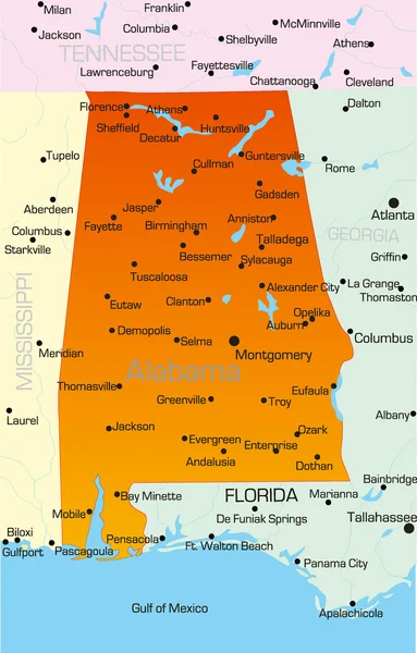 Алабама — стоковый вектор