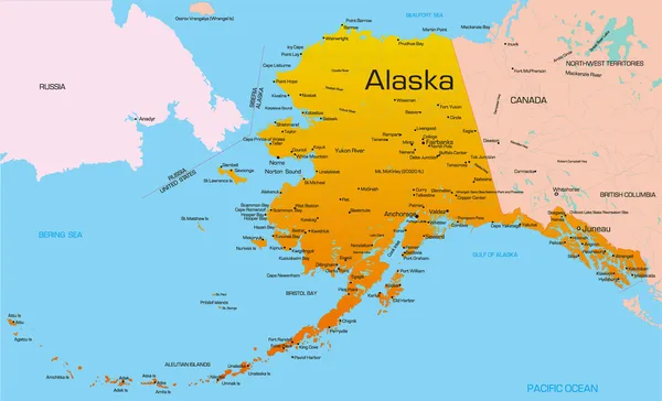 Alaska. — Vector de stock