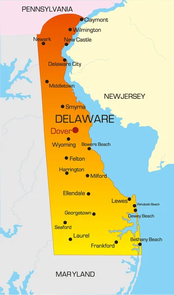 Delaware. — Vetor de Stock