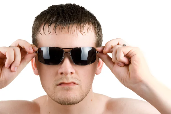 Okulary przeciwsłoneczne czarny — Zdjęcie stockowe