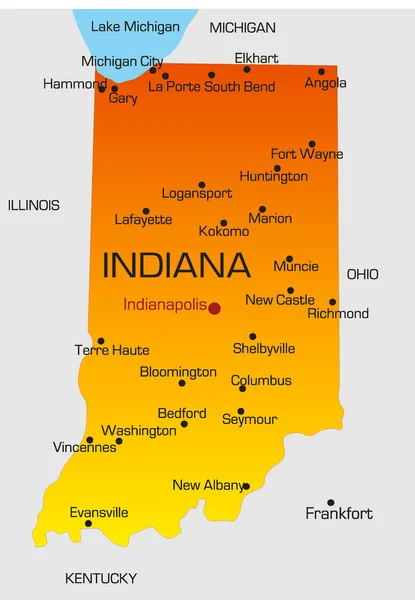 W stanie Indiana — Wektor stockowy