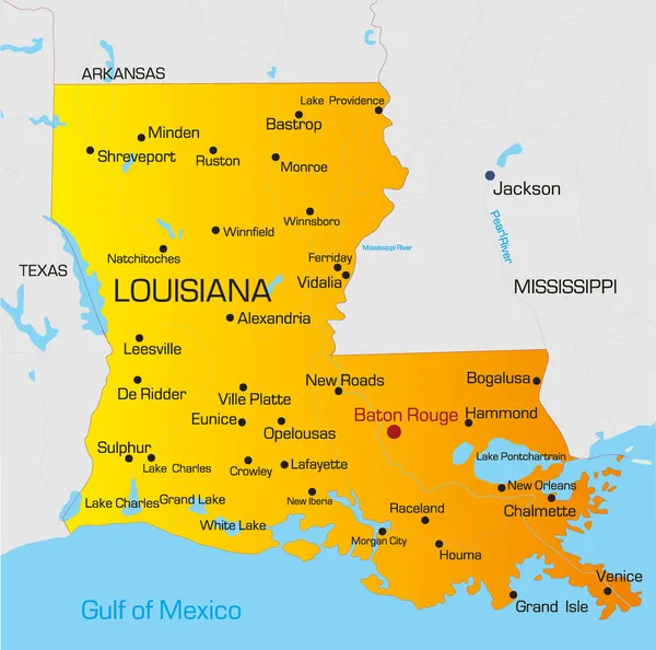 Луизиана — стоковый вектор