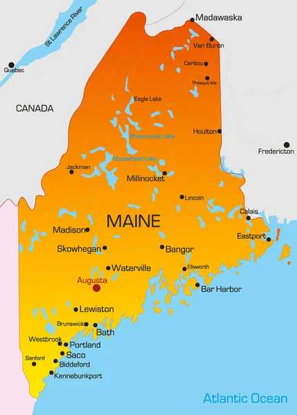 Maine — Stok Vektör