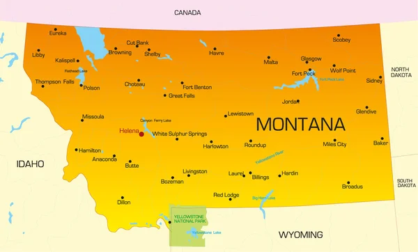 Montana — Image vectorielle