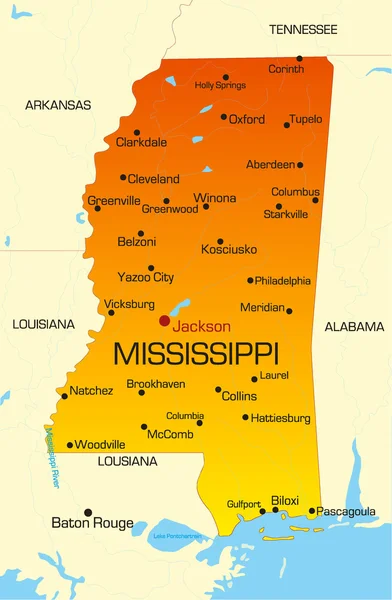 Mississippi — Stok Vektör