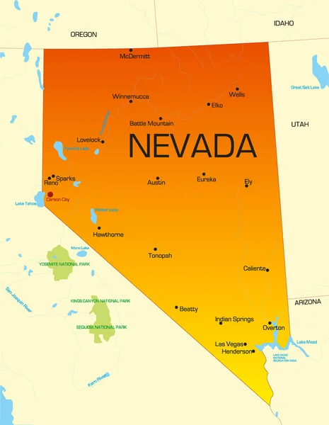 Nevada Ordförande — Stock vektor