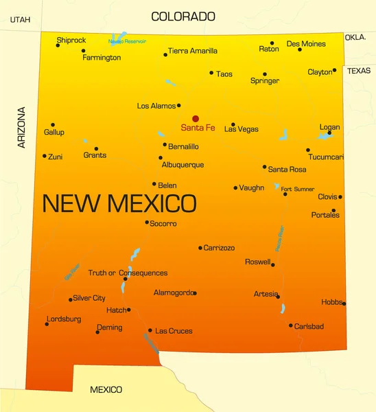 Нью-Мексико — стоковий вектор
