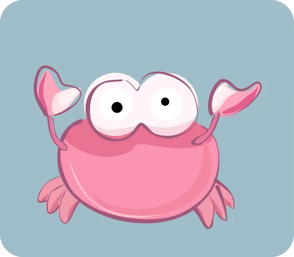 Crabe drôle — Image vectorielle