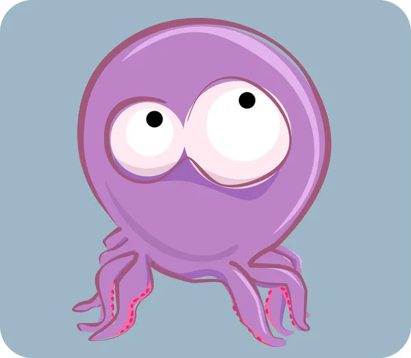 Funny octopus — Stock Vector