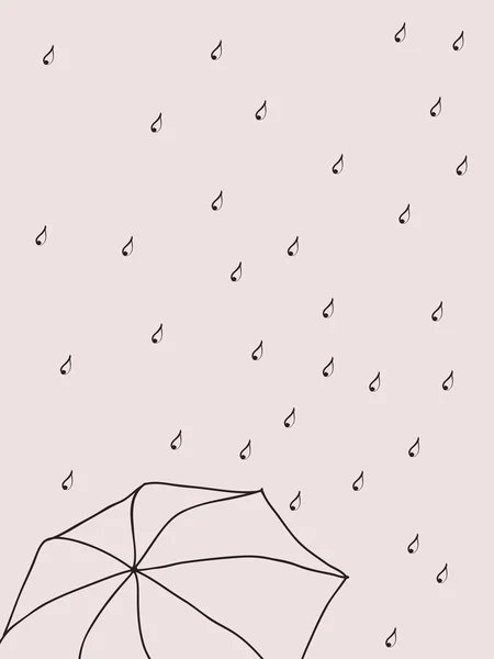 雨が降り — ストックベクタ