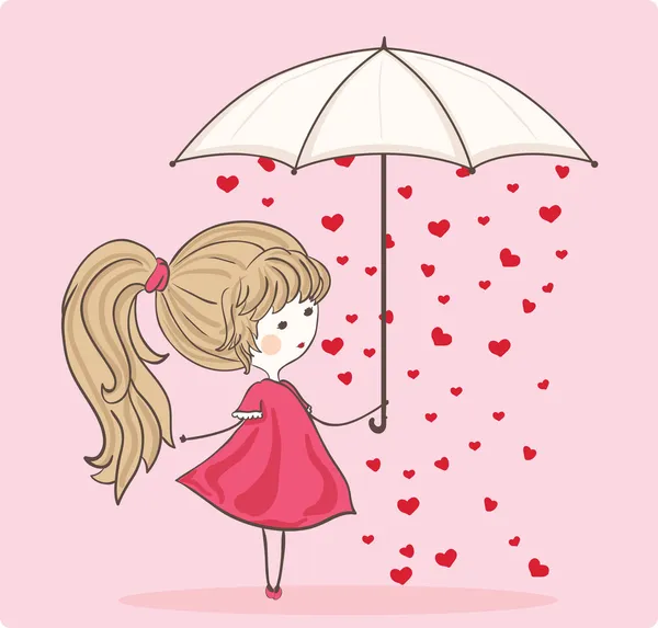 Miluju déšť Stock Ilustrace