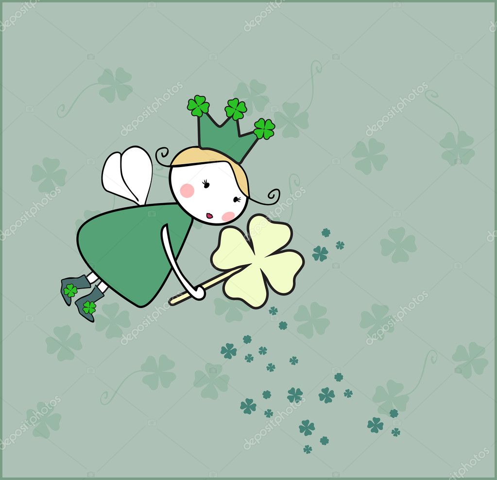 Clover fairy Stock Vector by ©pereca 2137991