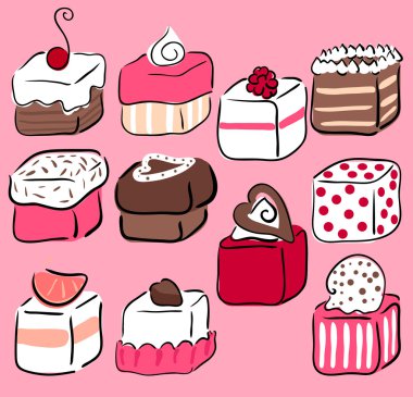 Romantic sweets clipart