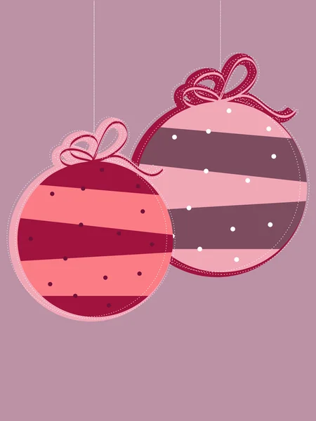 Drôles de boules de Noël — Image vectorielle
