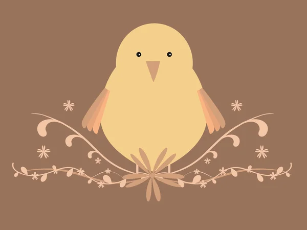 Roztomilý malý ptáček — Stockový vektor
