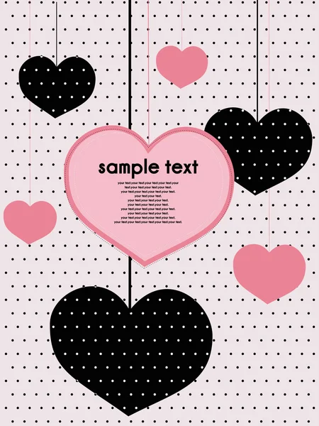 Dotted valentine background — Stock Vector