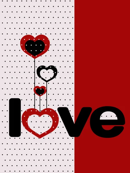 Love Card - Hintergrund — Stockvektor