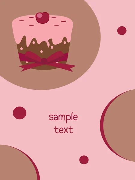 Cupcake bakgrund — Stock vektor