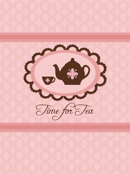Час для чаю — стоковий вектор