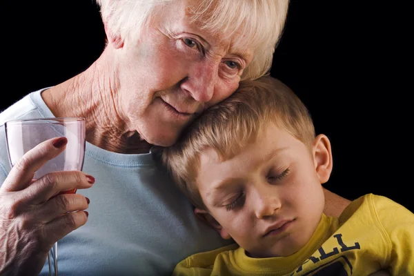 Großmutter und Kind lizenzfreie Stockbilder
