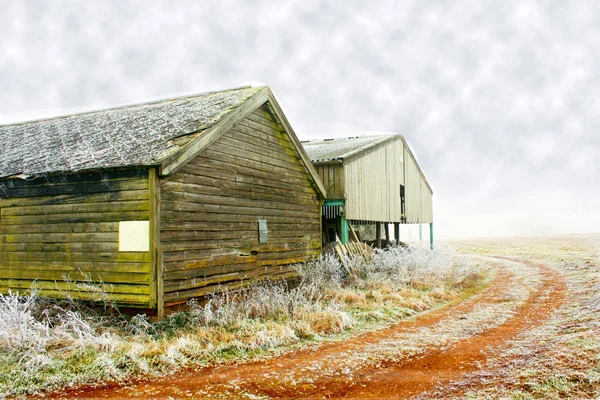 stock image Barn on clay