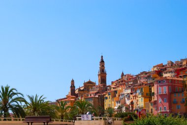 Ventimiglia town, mediterranean Italy clipart