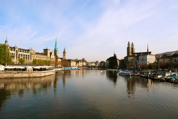 Вид на центр города Цюрих — стоковое фото