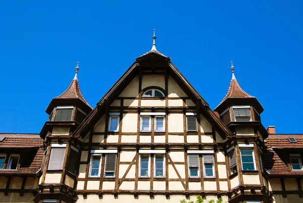Casa alemã medieval tradicional — Fotografia de Stock