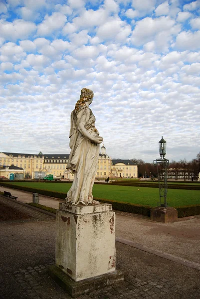 Woman statue in Karlsruhe — Stock Photo, Image